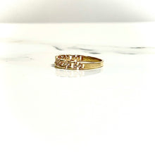 Geometric Sparkle Ring - 14 carat gold 00142 LRV2