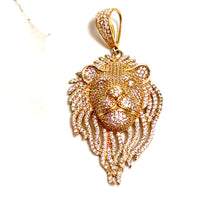 Radiant Lion's Head Pendant - 14 carat gold 00155 PV2