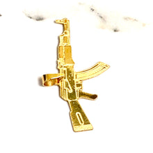 AK47 Pistol Pendant - 14 carat gold 00161 PV2