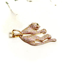 Golden Panther Pendant - 14 carat gold 00165 PV2