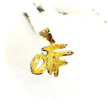 OTF - Only the FAM Pendant - Mid size– 14 carat gold 00168 PV2
