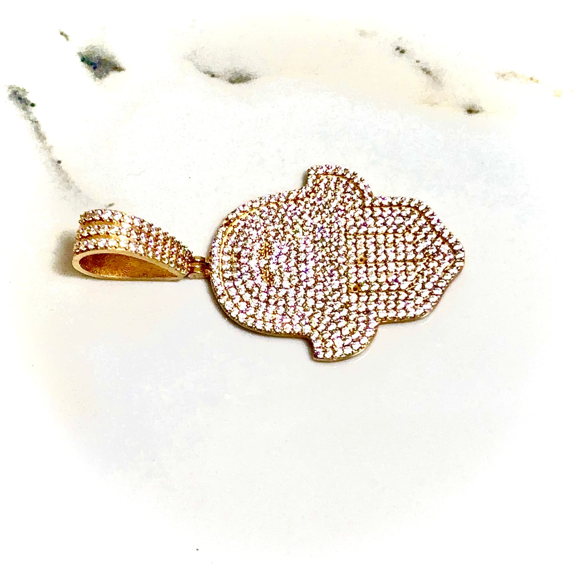 Hamsa Hand Pendant - 14 carat gold 00171 PV2
