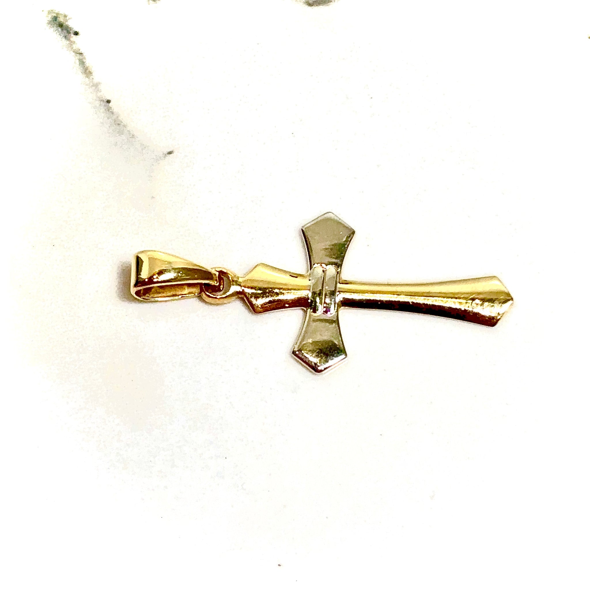 Cross Elegant Pendant - 14 carat gold 00179 PV2