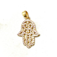 Hamsa Hand Pendant - 14 carat gold 00208 PV2