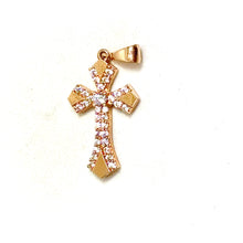 Divine Light Cross Pendant - 14 carat gold PV2
