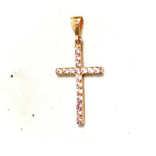 Cross Pendant - 14 carat rose gold PV2