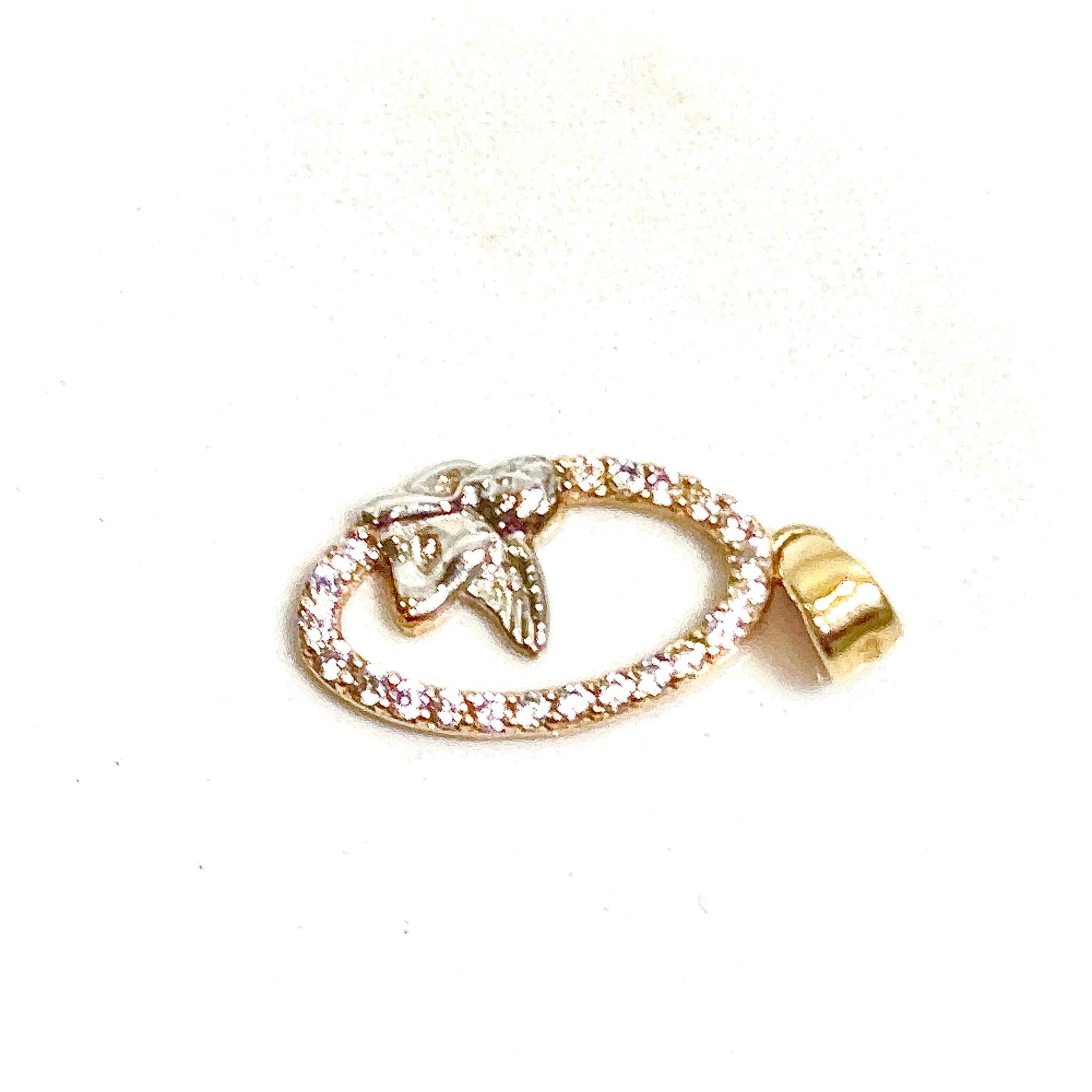 Guardian Angel Oval Pendant - 14 carat gold PV2