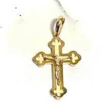 Jesus Cross Pendant - 14 carat gold PV2