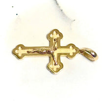 Jesus Cross Pendant - 14 carat gold PV2