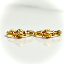 Radiant Gold Hoops Earring - 14 carat gold EARV2