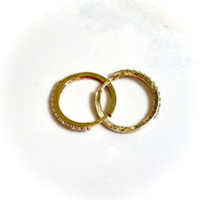CZ Gold Halo Hoops Earring - 14 carat gold EARV2