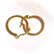 Mooncut Twist Earring - 14 carat gold EARV2