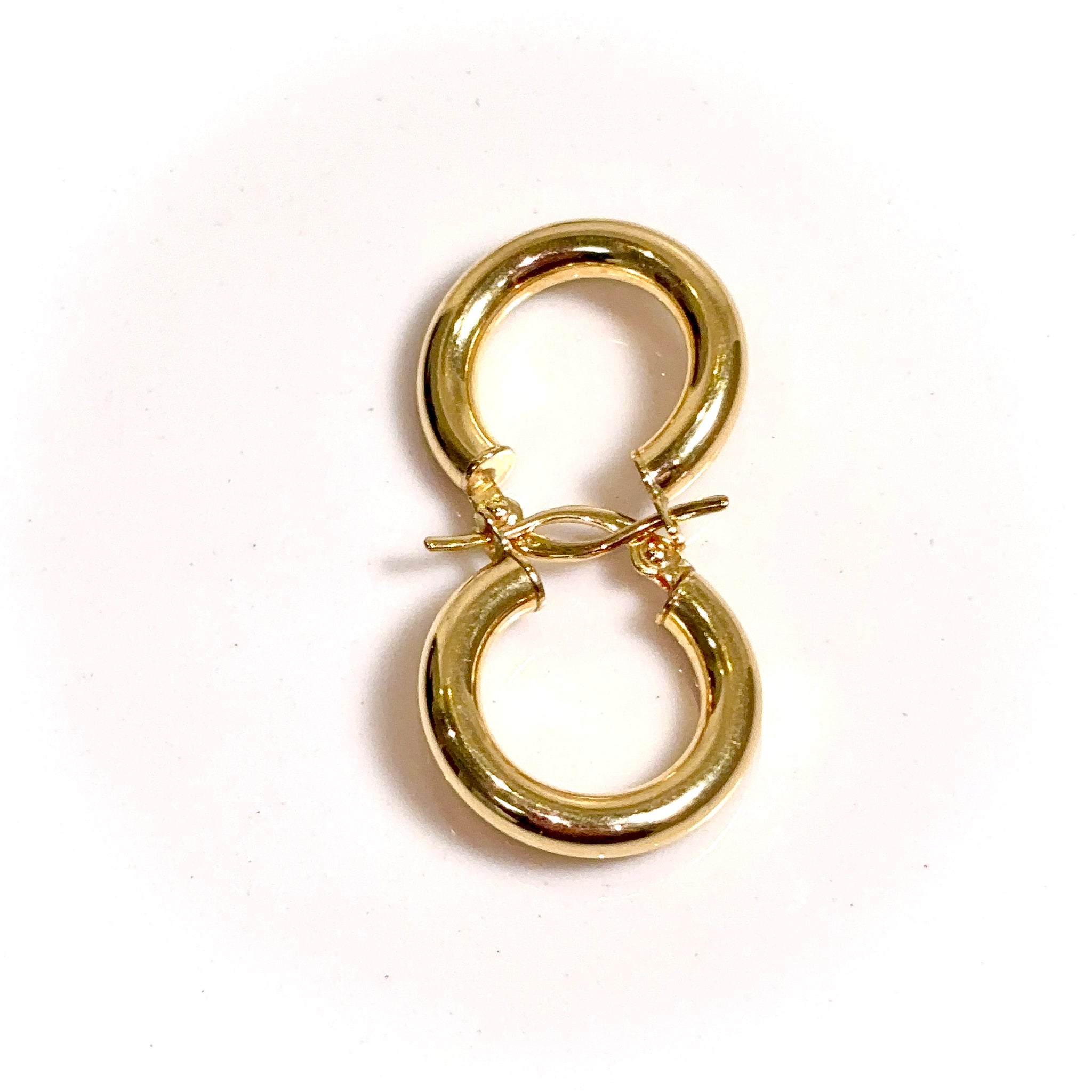 Infinity Hoops Earring - 18 carat gold Gold EARV2