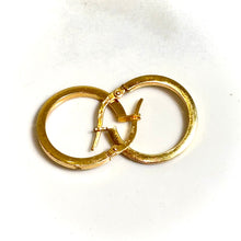 Radiant Gold Hoops Earring - 14 carat gold EARV2
