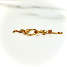 Royal Gold Dangle Hoops Earring - 14 carat gold EARV2