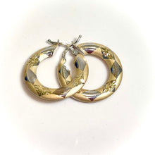 Floral Harmony Hoops Earring - 14 carat gold EARV2