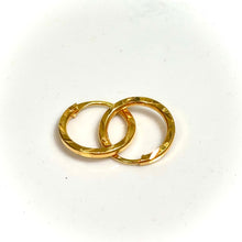 Faceted Gold Hoops 18 carat gold - 14 carat gold EARV2