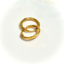 Faceted Gold Hoops 18 carat gold - 14 carat gold EARV2