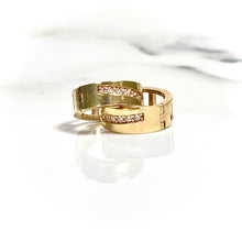 Twisted Gold Hoops Earring - 14 carat gold EARV2