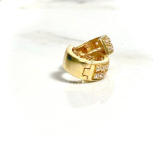 Twisted Band Earrings - 14 carat gold EARV2