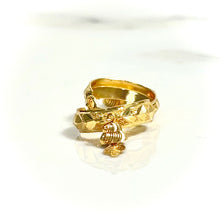 Textured Gold Hoops Earring - 14 carat gold EARV2