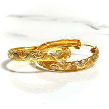 Golden Radiance Hoops Earring - 14 carat gold EARV2