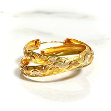 Golden Radiance Hoops Earring - 14 carat gold EARV2