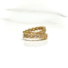 Golden Sparkle Hoop Earrings - 14 carat gold EARV2