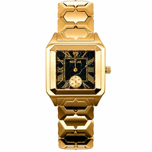 Sehgal Marbleous Watch - Black Marble - Rose Gold Plated