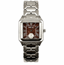 Sehgal Marbleous Watch - Ruby Brown - Whitegold Plated