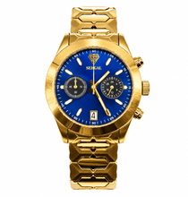 Sehgal Maharaja Watch - Gradient Blue - Gold Plated