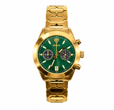 Sehgal Maharaja Watch - Gradient Emerald Green - Rose Gold Plated