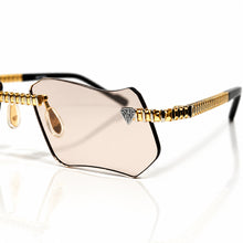 Magic Glasses - Two-Tone Whithegold & Rose Plated | Lavish Pink Shade | Diamond Shape Lens