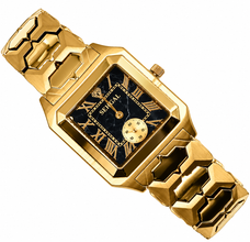 Sehgal Marbleous Watch - Black Marble - Rose Gold Plated