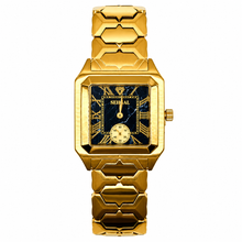 Sehgal Marbleous Watch - Black Marble - Gold Plated