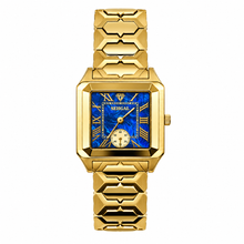 Sehgal Marbleous Watch - Royal Blue Marble - Gold plated