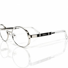 Ovoid Glasses - Whitegold Plated | Classy Transparant Shade | Polished Diamond Cut Lens