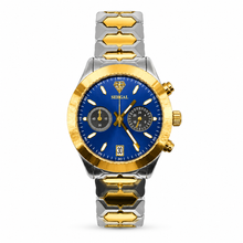 Sehgal Maharaja Watch - Gradient Blue - Two-Tone Gold Plated