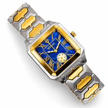 Sehgal Marbleous Watch - Royal Blue Marble - Two-Tone Gold plated