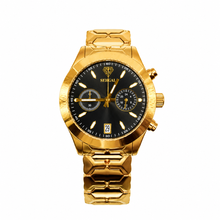 Sehgal Maharaja Watch - Gradient Pitch Black - Gold Plated