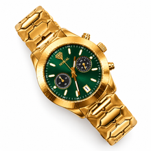 Sehgal Maharaja Watch - Gradient Emerald Green - Rose Gold Plated
