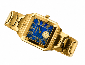 Sehgal Marbleous Watch - Royal Blue Marble - Gold plated