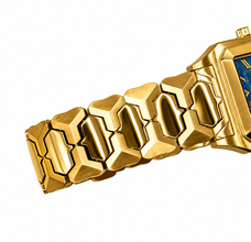 Sehgal Marbleous Watch - Royal Blue Marble - Rose Gold plated