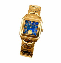 Sehgal Marbleous Watch - Royal Blue Marble - Rose Gold plated