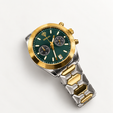 Sehgal Maharaja Watch - Gradient Emerald Green - Two-Tone Gold Plated