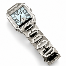 Sehgal Marbleous Watch - Dubai Blue - Whitegold Plated