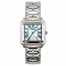 Sehgal Marbleous Watch - Dubai Blue - Whitegold Plated
