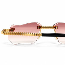 Magic Glasses - Gold Plated | Gradient Beige Shade | Diamond Shape Lens