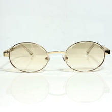 Ovoid Glasses - Gold Plated | Minty Green Shade | Diamond Cut Lens