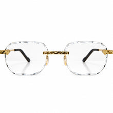 Nugget Glasses -  Gold plated | Polished Diamond Cuts | Classy Transparent
